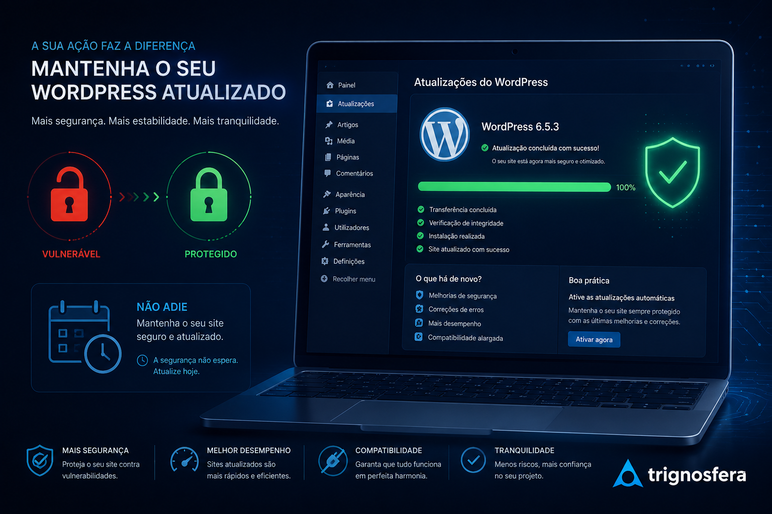 Corrigir vulnerabilidade WordPress Core