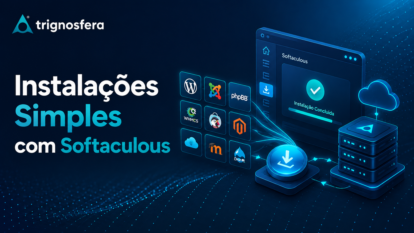 Softaculous para instalação simples de aplicações web