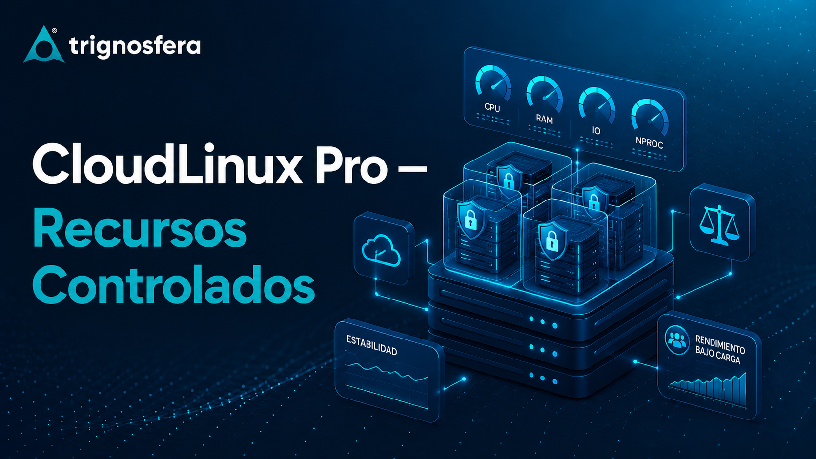 CloudLinux PRO com LVE para controlo e isolamento de recursos