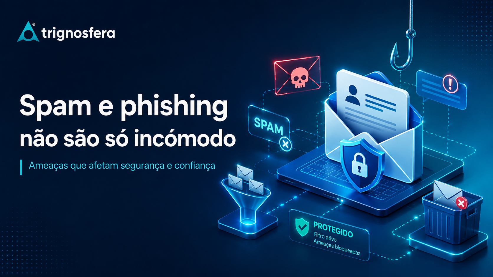 Proteção contra spam e phishing em serviços de email profissional