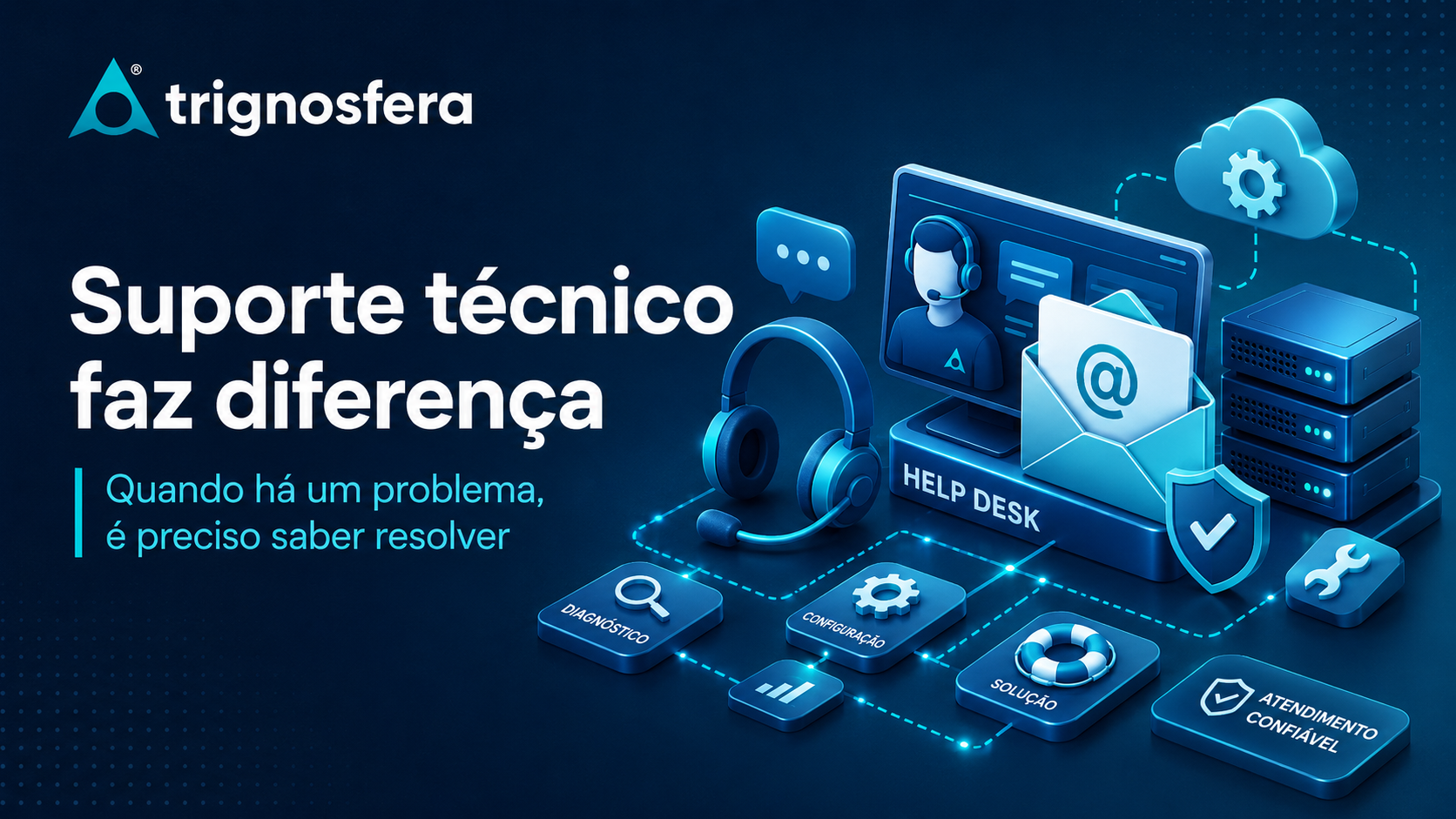 Suporte técnico especializado para diagnóstico e resolução de problemas de email