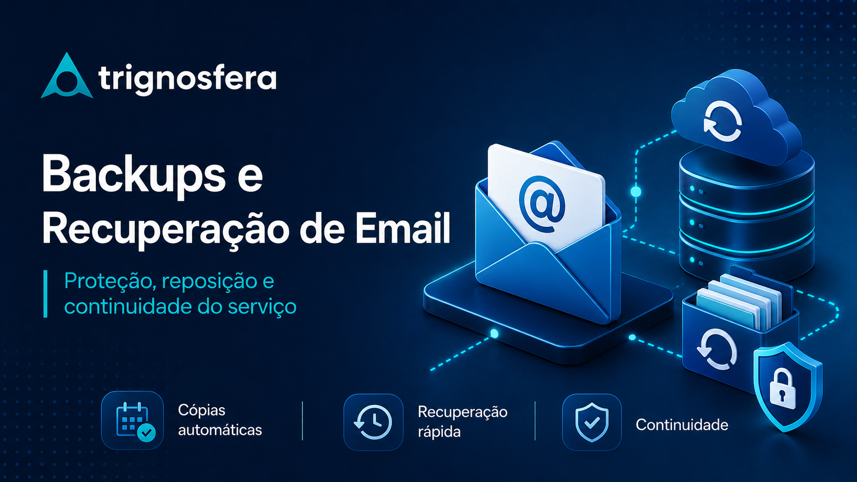 Backups e recuperação de email para proteção e continuidade do serviço