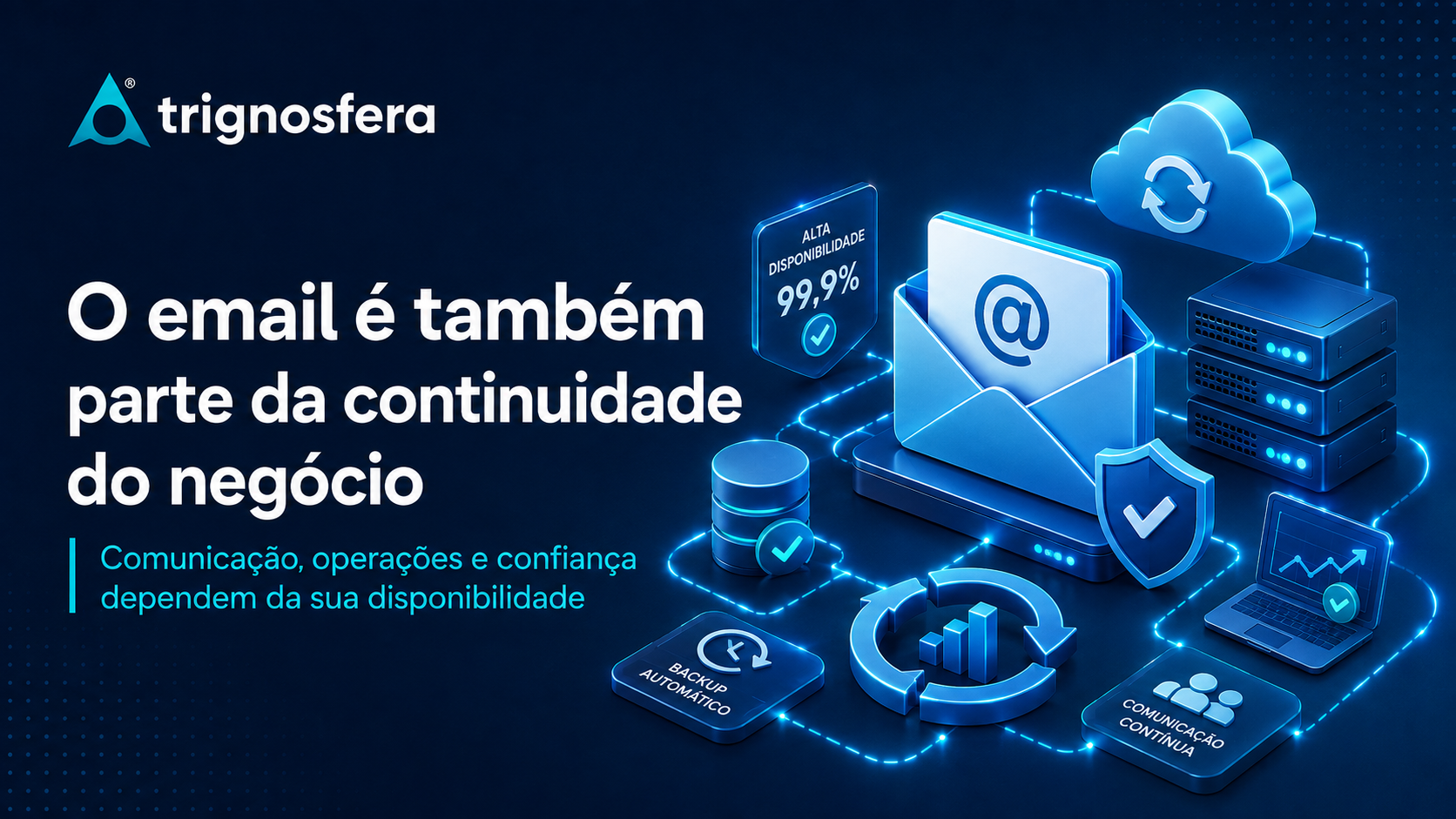 Email profissional como parte da continuidade e disponibilidade do negócio